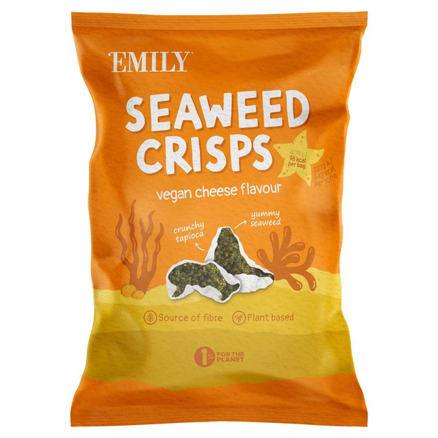 Abakus Foods Seaweed Crisps, Cheese Flavour, Vegan, 18g