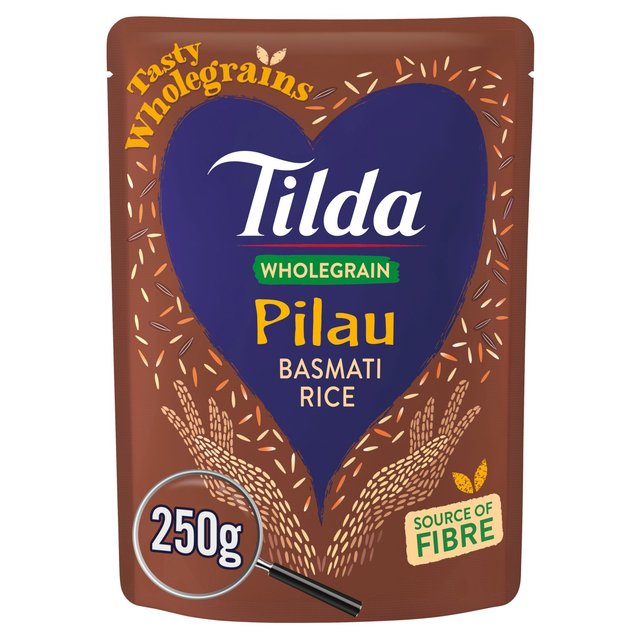Tilda Microwave Wholegrain Pilau Basmati Rice, 250g