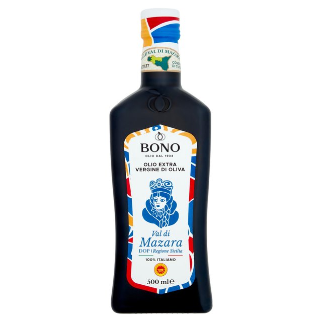 Artisan Olive oil Bono Sicilian Pdo Val di Mazara Extra Virgin Olive Oil, 500 ML, 500ml