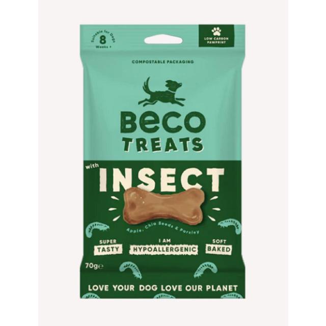Beco Dog Treats Insect With Apple, Chia Seeds & Parsley, 70g