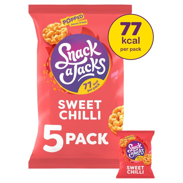 Snack a Jacks Sweet Chilli Multipack Rice Cakes, 5 Per Pack