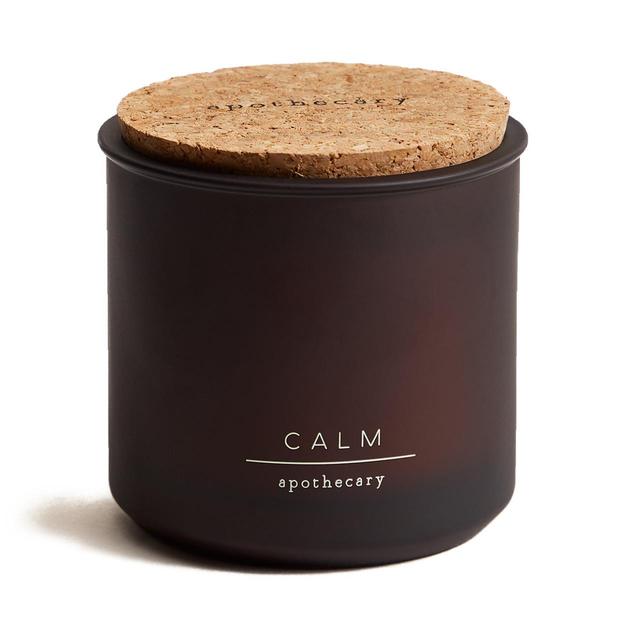 M & S Calm Refillable Candle, One Size, Amber