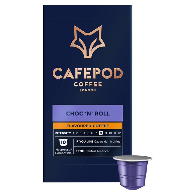 CafePod Choc ’n’ Roll Nespresso Compatible Aluminium Coffee Pods, 10 Per Pack