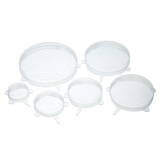 KitchenCraft Silicone Stretchable Lids Set of 6