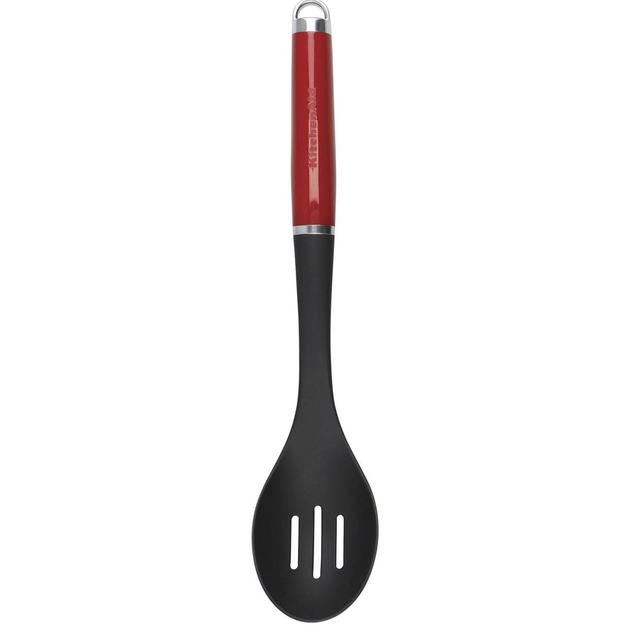 KitchenAid Non-Stick Slotted Spoon, Red