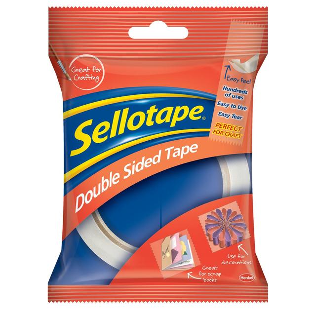 Sellotape Double Sided 12mm, 33m