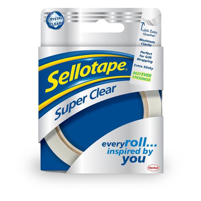 Sellotape Super Clear, 24mm, 24mm 50m