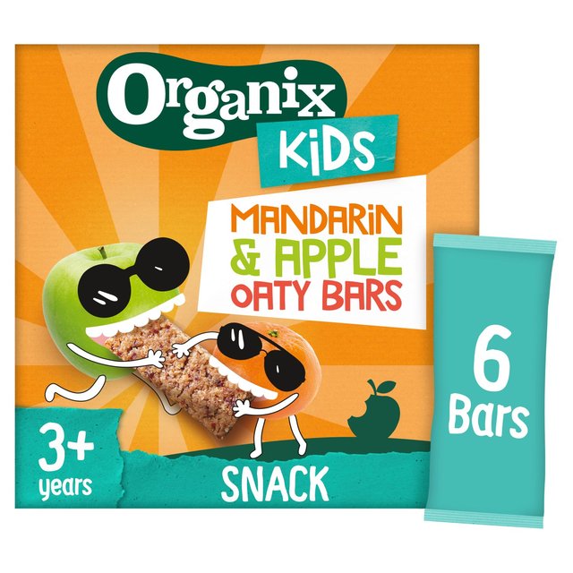 Organix Kids Marvellous Mandarin & Apple Organic Oat Snack Bars Multi, 6 x 23g