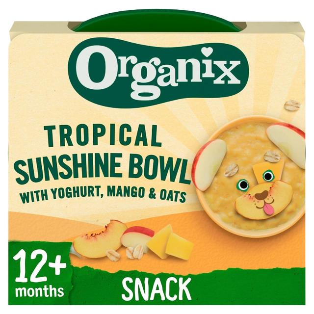 Organix Tropical Sunshine Bowl With Yoghurt, Mango & Oats Toddler Food, 120g