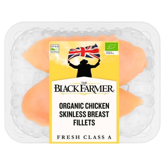 The Black Farmer Organic Chicken Breast Fillets, Typically: 375g