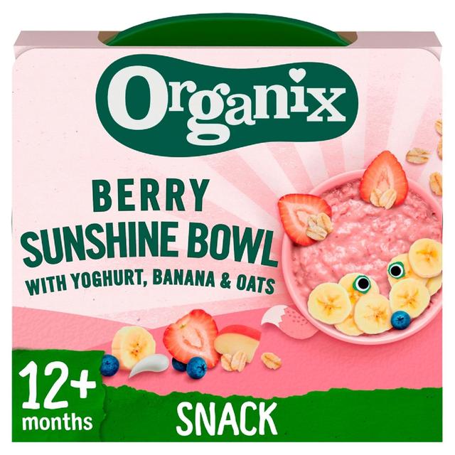 Organix Berry Sunshine Bowl With Yoghurt, Banana & Oats Toddler Meal, 120g