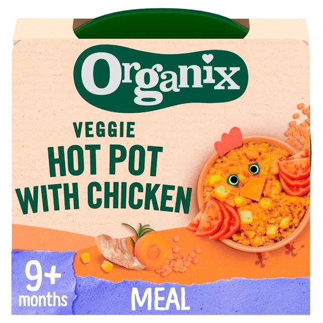 Organix Hearty Sweet Potato & Lentils With Chicken Organic Baby Food, 190g