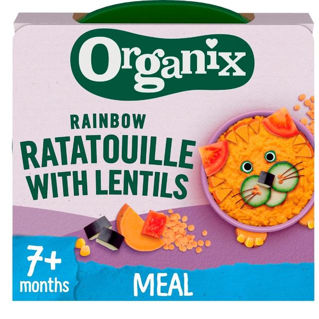 Organix Rainbow Ratatouille With Lentils Baby Food 7 Months, 130g