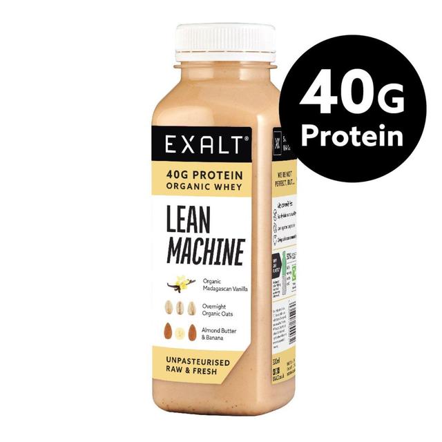 Exalt Lean Machine Fresh Protein Shake Organic Madagascan Vanilla, 330ml