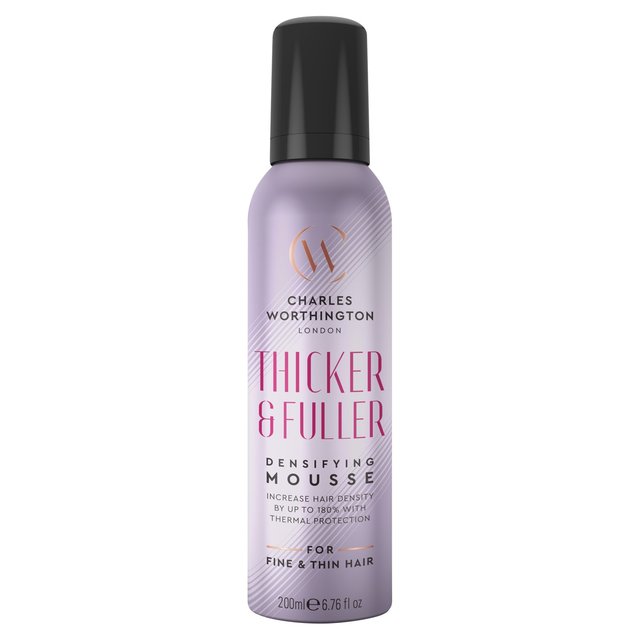 Charles Worthington Thicker and Fuller Densifying Mousse, 200ml