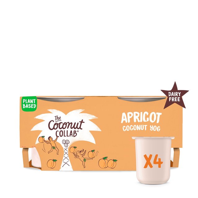 The Coconut Collaborative Apricot Coconut Kids Yoghurt, 4 x 90g