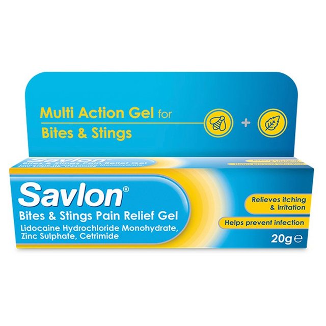 Savlon Bites & Stings Pain Relief Gel, 20g