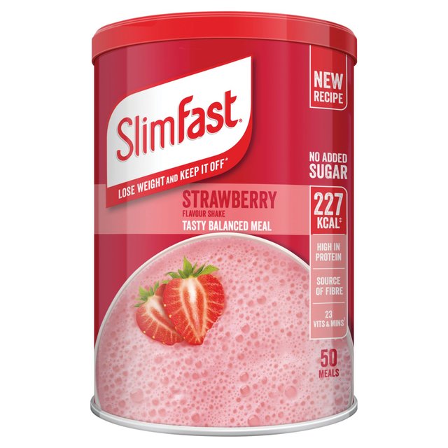 SlimFast 50 Serves Strawberry Powder, 1.825kg