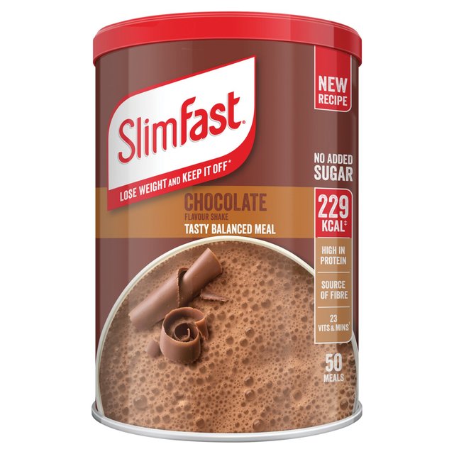SlimFast 50 Serves Chocolate Powder, 1.825kg