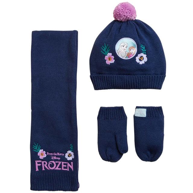 M & S Kids FrozenTM Knitted Set 6-10y Navy, 6-10 Years