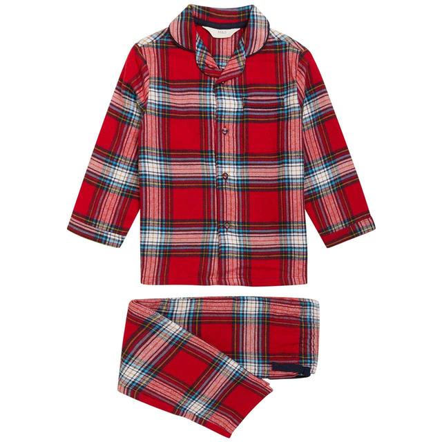 M & S Checked Woven Reveres, 5-6 Y, Red Mix, 5-6 Years