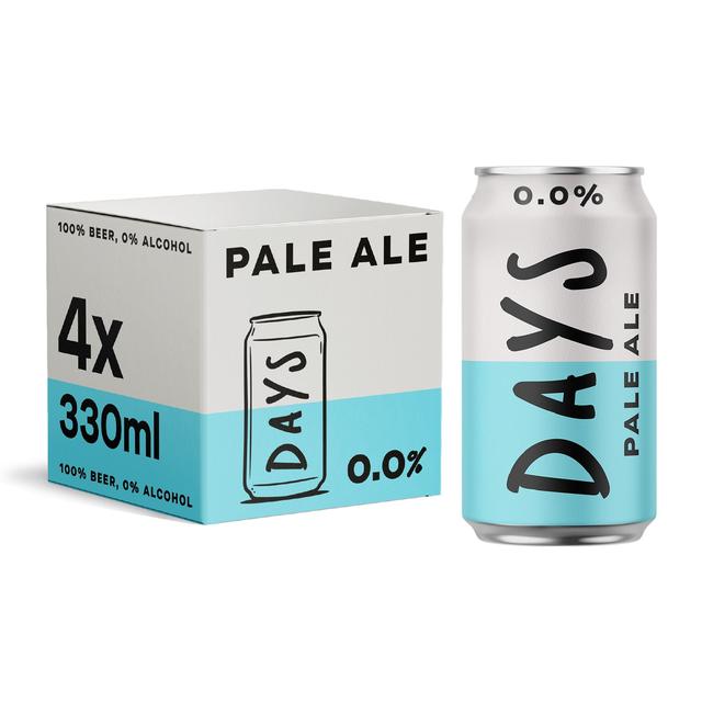 Days 0.0% Alcohol Free Pale Ale Cans, 4 x 330ml