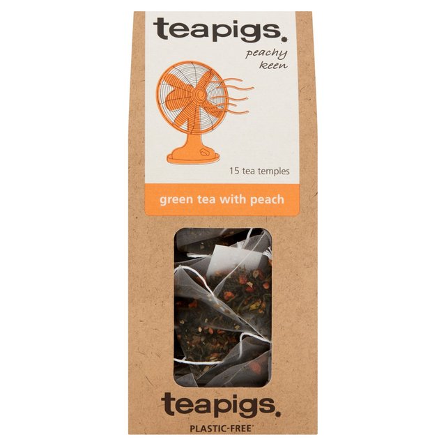 Teapigs Green tea With Peach, 15 Per Pack