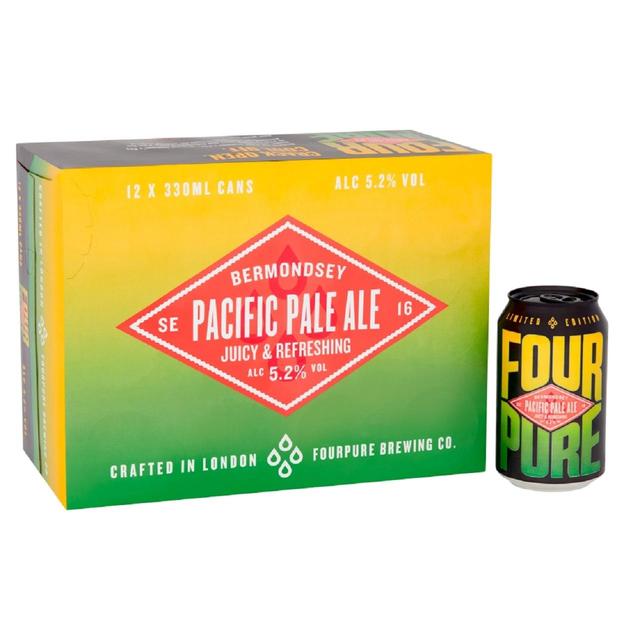 Fourpure Pacific Pale Ale 5.2%, 12 x 330ml