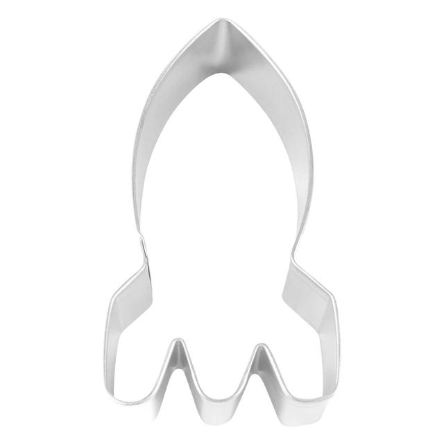 Anniversary House Space Rocket Tin-Plated Cookie Cutter