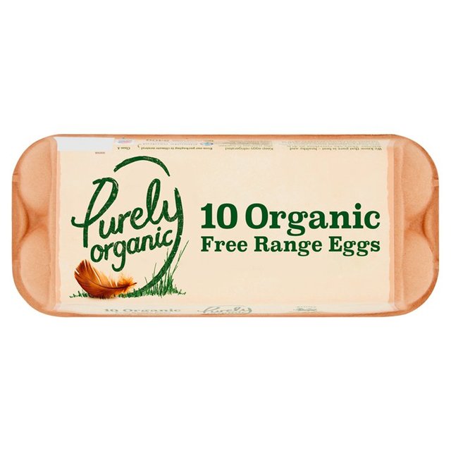 Purely Organic Free Range Mixed Weight Eggs, 10 Per Pack