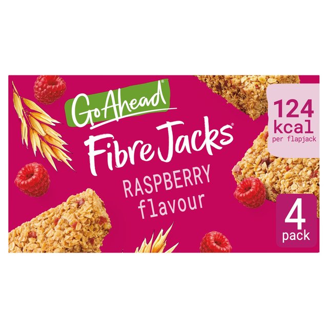 Go Ahead Fibre Jacks Raspberry Snack Bars Multipack, 4 Per Pack