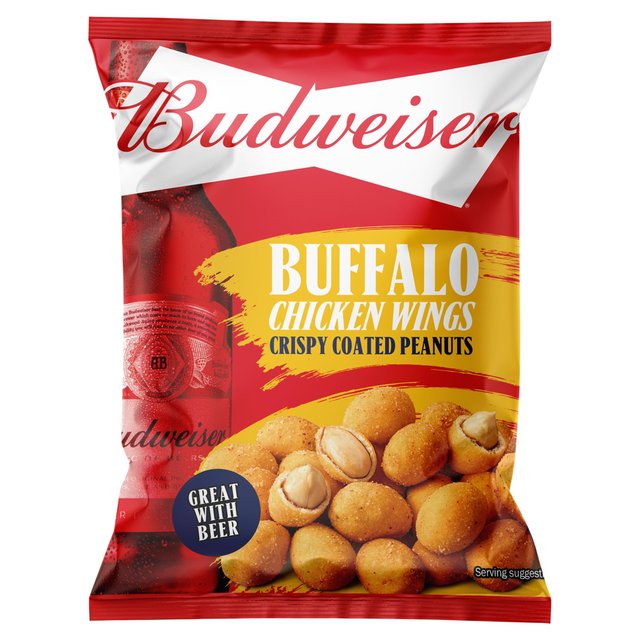 Budweiser Buffalo Chicken Wings Crispy Coated Peanuts, 150g