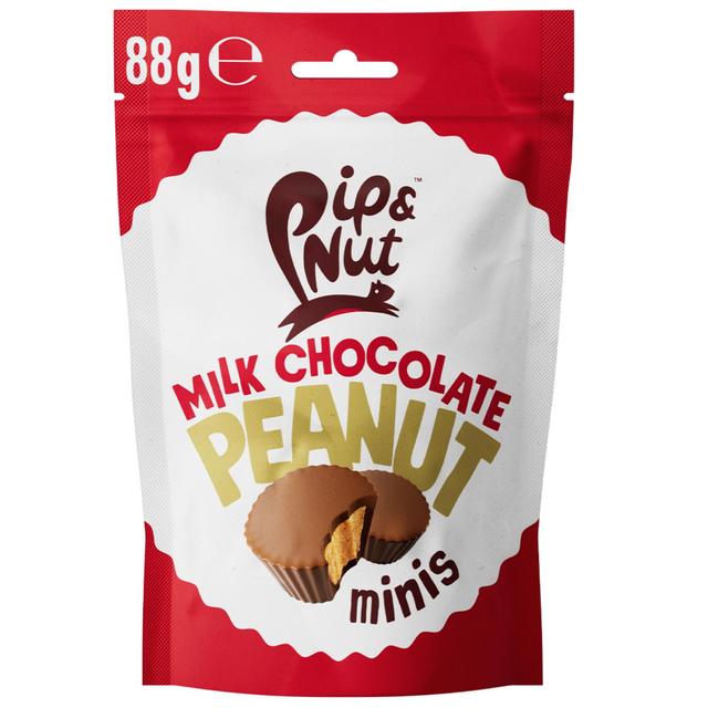 Pip & Nut Mini Milk Chocolate Peanut Butter Cups, 88g