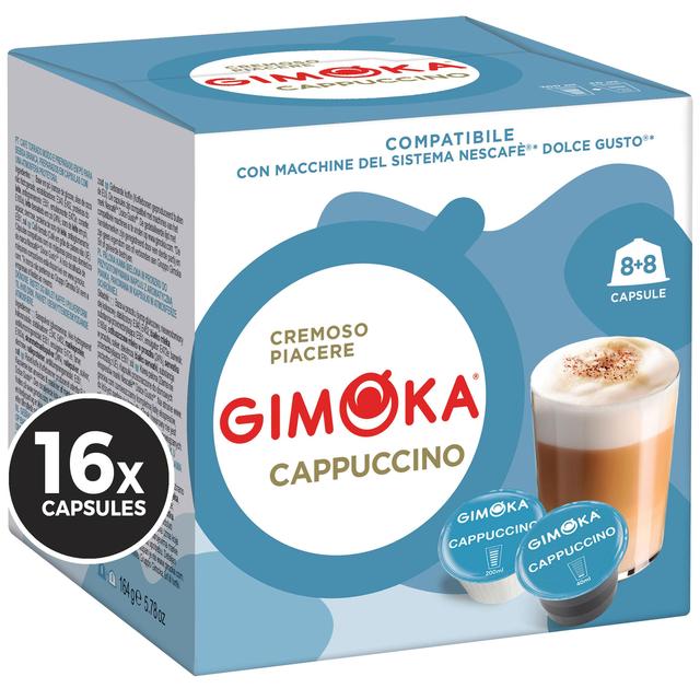 Gimoka Dolce Gusto Pods Cappuccino, 16 Per Pack