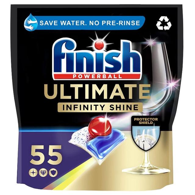 Finish Ultimate Infinity Shine Dishwasher Tablets, 55 Per Pack