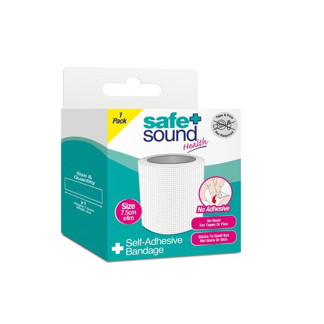 Safe & Sound Self Adhesive Bandage 7.5cm x 4m