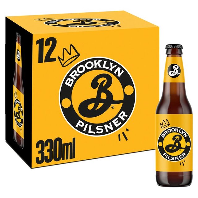 Brooklyn Pilsner Crisp Lager Beer, 12 x 330ml
