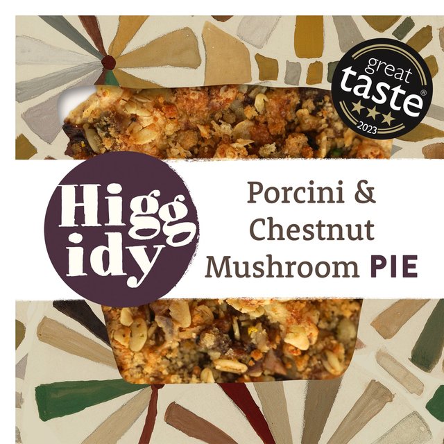 Higgidy Porcini & Chestnut Mushroom Pie, 250g