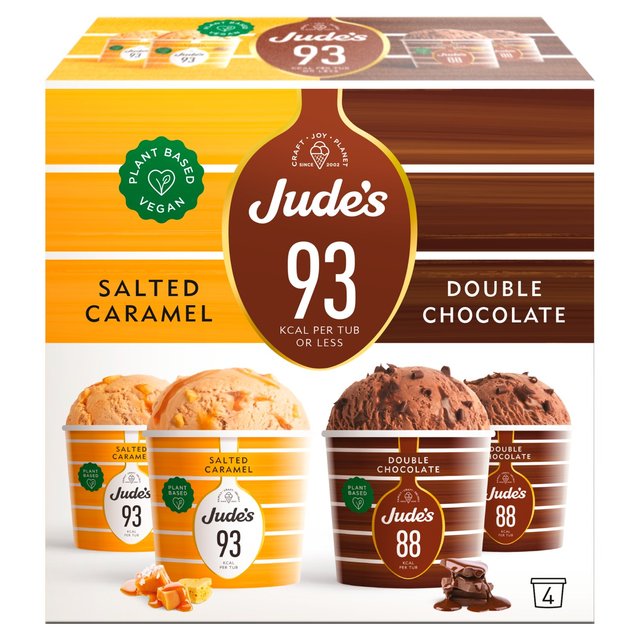 Jude’s Plant Based Lower Calorie Multipack, 4 x 85ml