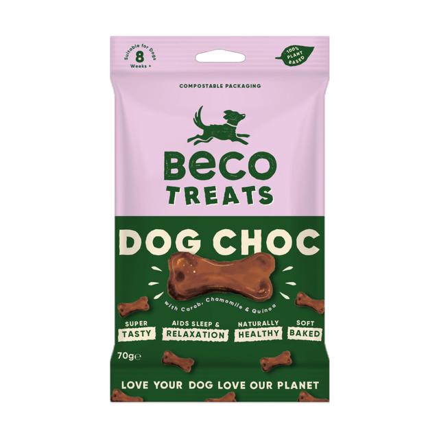 Beco Dog Treats Dog Choc With Carob, Chamomile & Quinoa, 70g