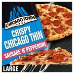 Chicago Town Crispy Chicago Thin Sausage & Pepperoni Large Pizza