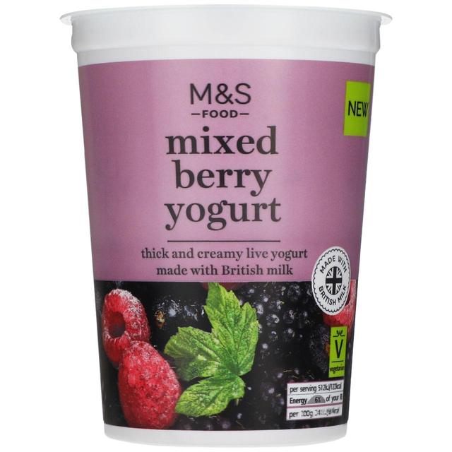 M & S Mixed Berry Yogurt, 450g