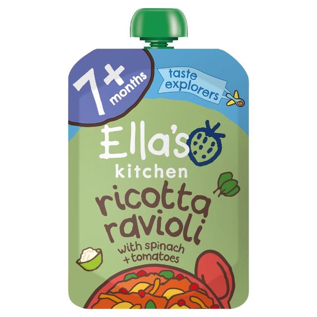 Ella’s Kitchen Spinach and Ricotta Ravioli Baby Food Pouch 7+ Months, 130g