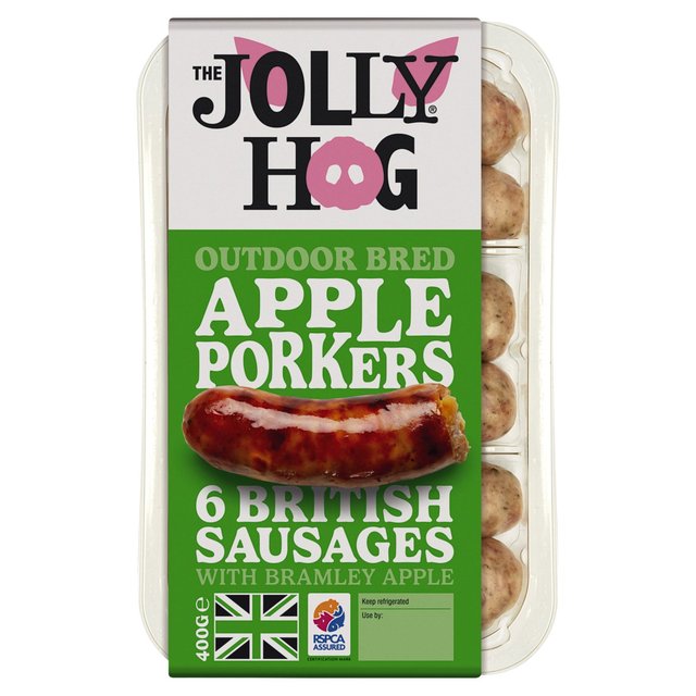 The Jolly Hog Pork & Apple Sausages, 400g