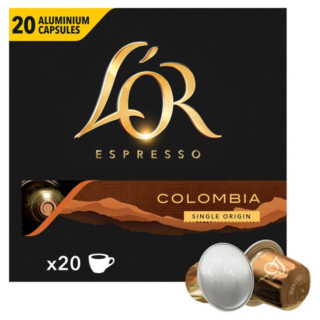 L’OR Colombia Coffee Pods x20 Intensity 8, 20 Per Pack