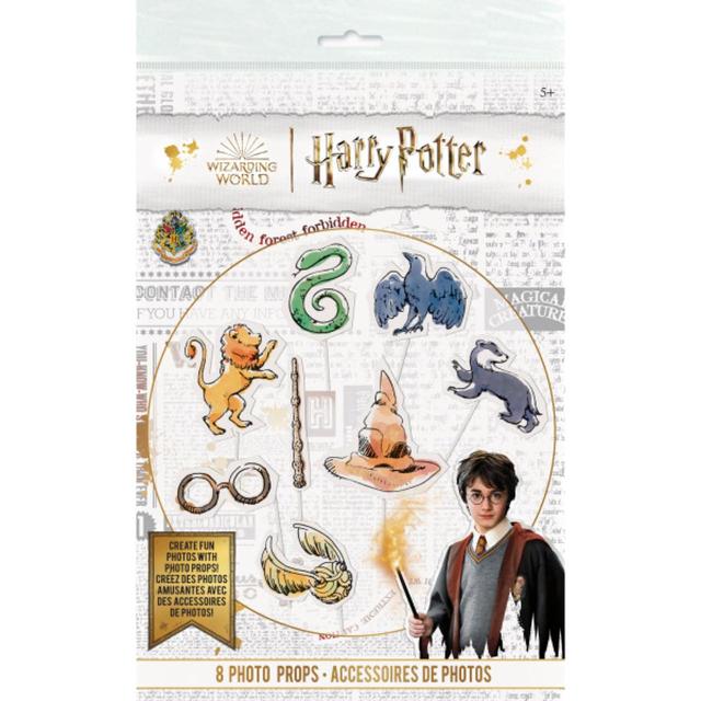 Harry Potter Photo Booth Props, 8pc, 8 Per Pack