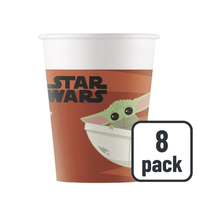 Star Wars Mandalorian Paper Party Cups, 200ml