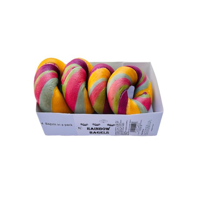 Cohens Bakery Natural Rainbow Bagels, 4 Per Pack