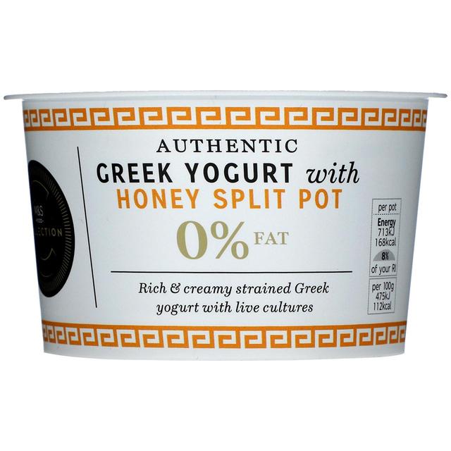 M & S Authentic Greek 0% Yogurt With Honey, 150g