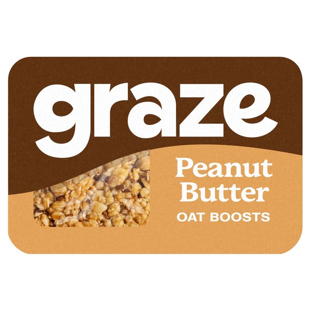 Graze Protein Peanut Butter Vegan Snacks With Oats, 50g